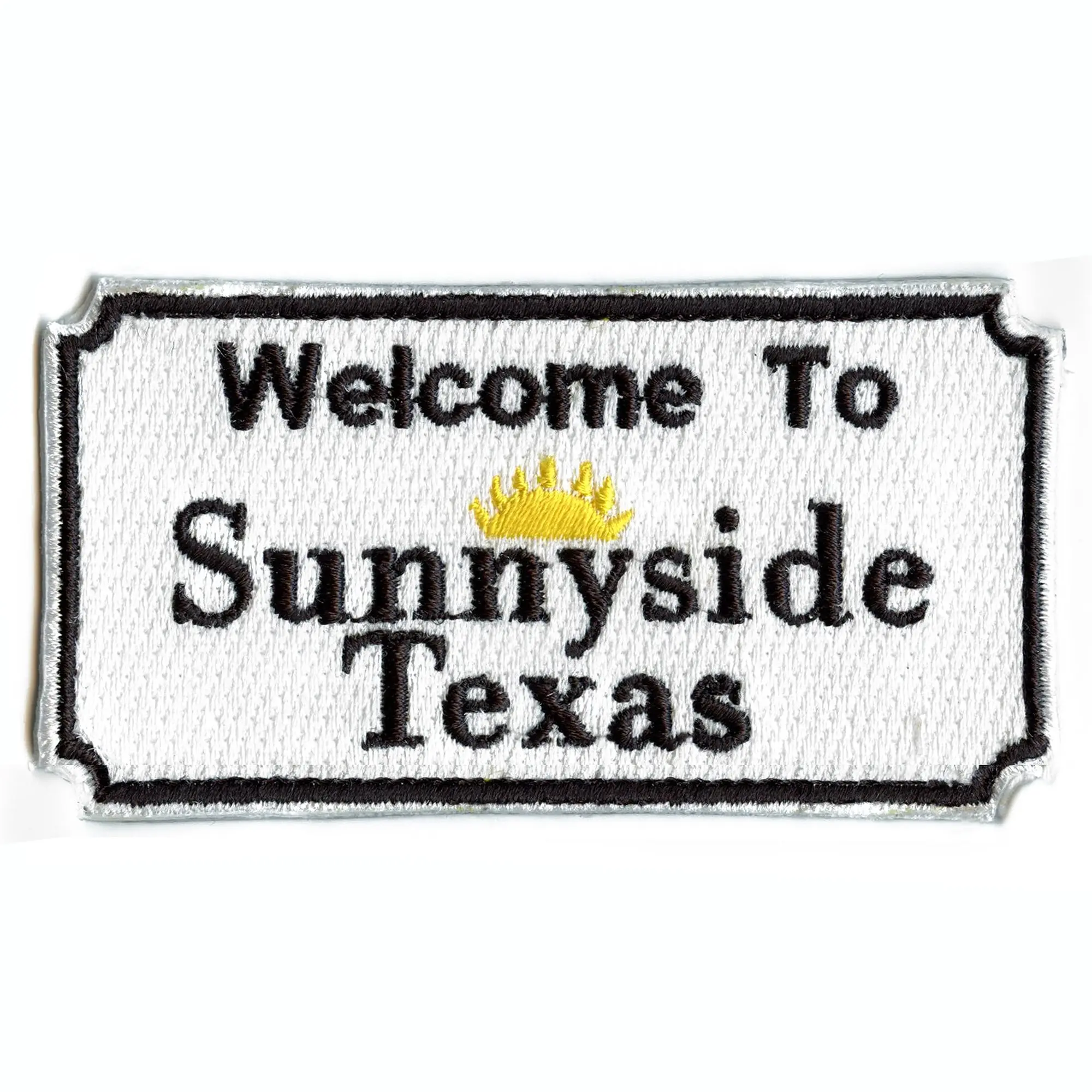 Welcome To Sunny Side Houston Texas Sign Embroidered Iron On Patch
