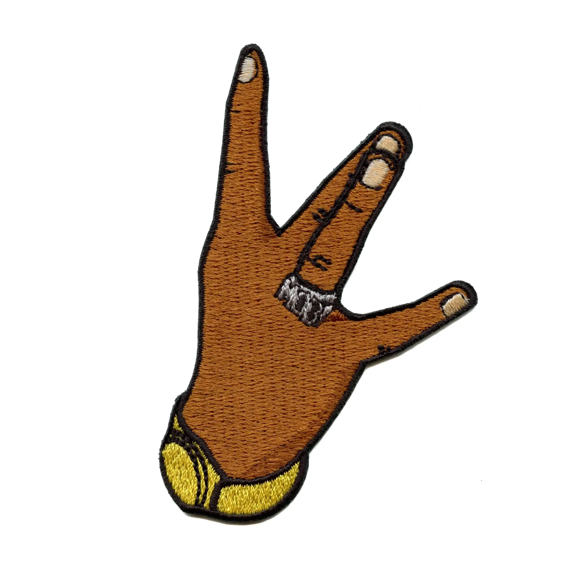 West Coast MOB Ring Patch Hand Sign Rapper Embroidered Iron On