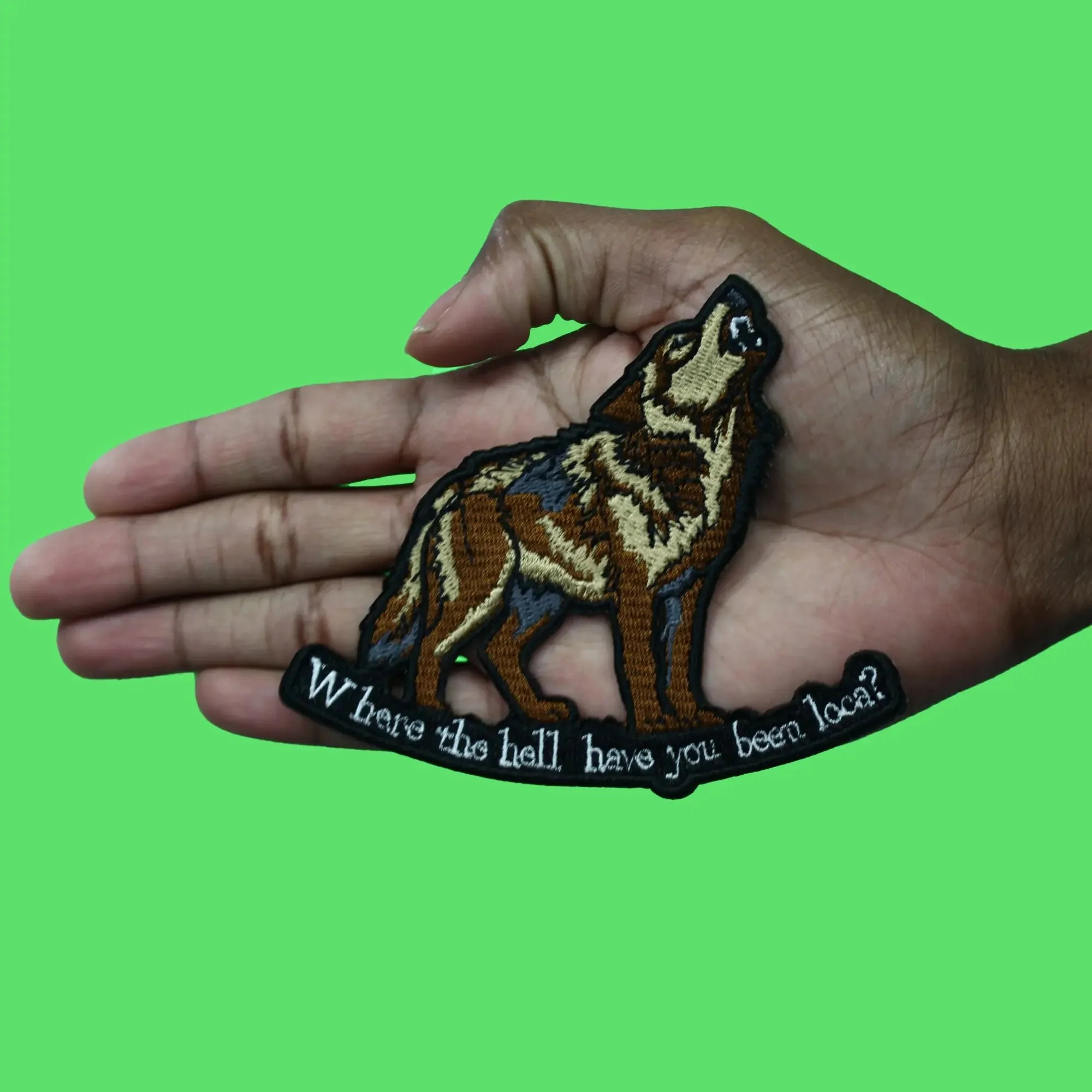 Where Have You Been Loca Patch Vampire Werewolf Movie Embroidered Iron On - Image 2