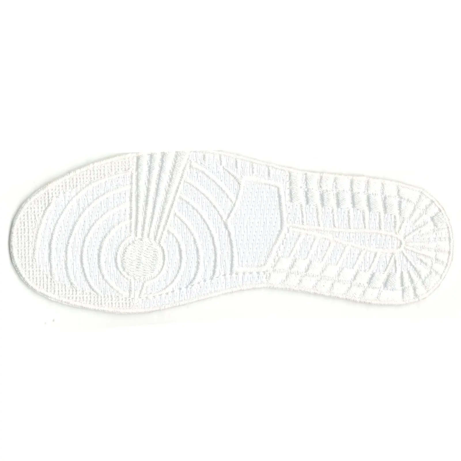 White Sneaker ONES Shoe Foot Print Soul Iron On Patch