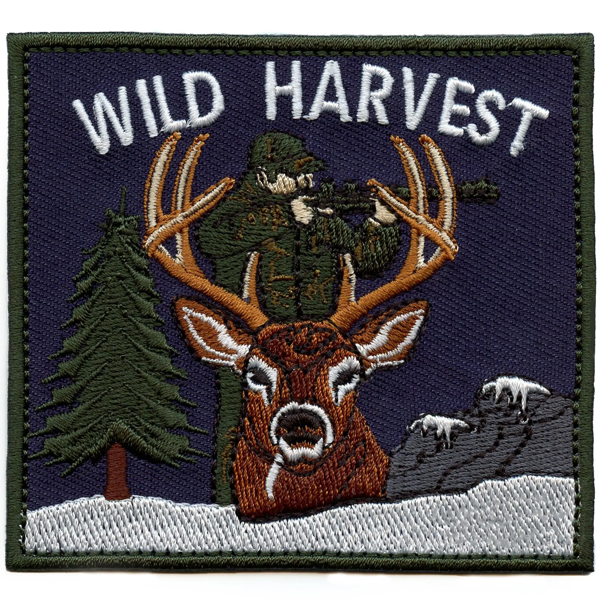 Wild Harvest Patch Hunter Sports Hobby Embroidered Iron-On