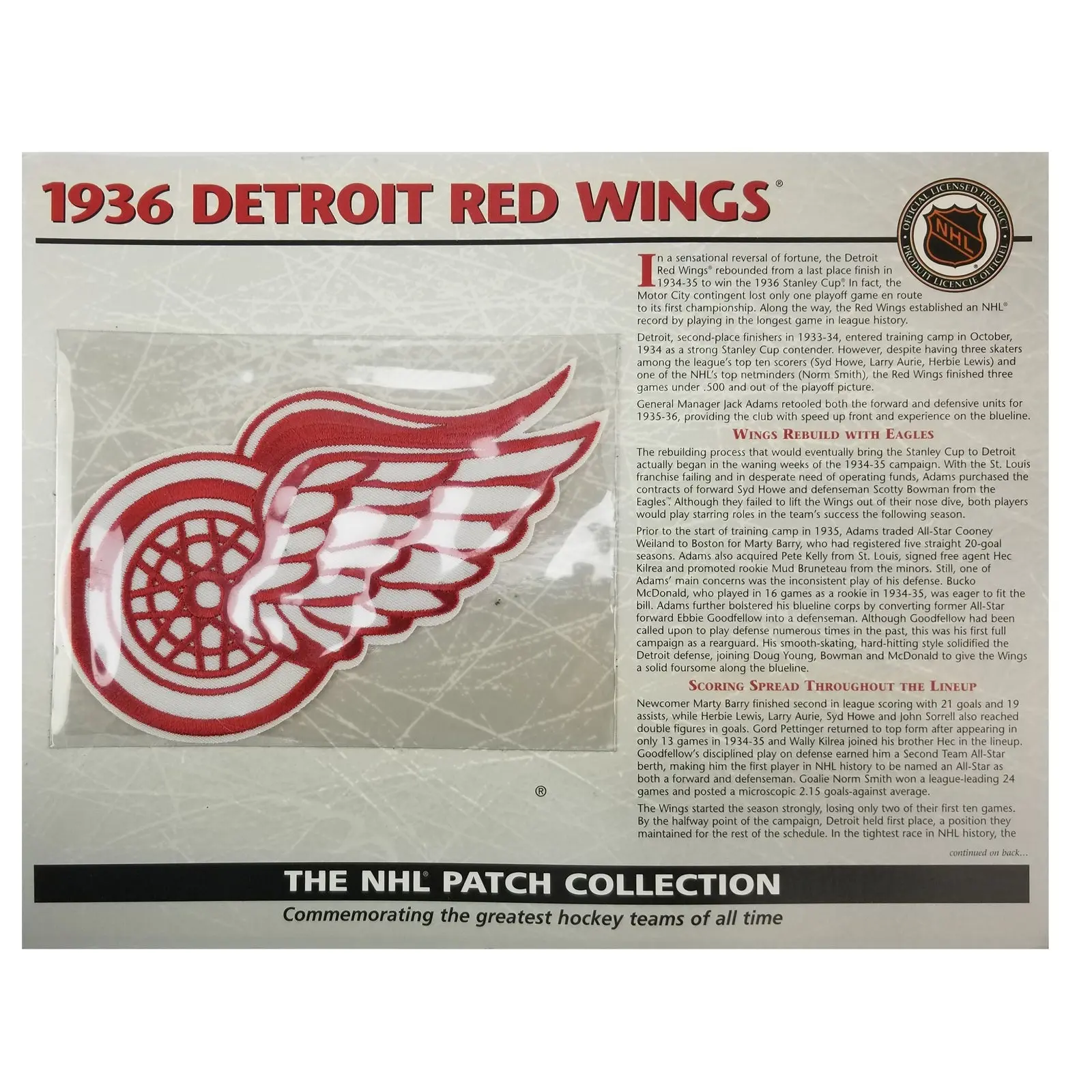 Willabee & Ward NHL Patch Collection Greatest Teams Of All Time With Stat Card - Image 11