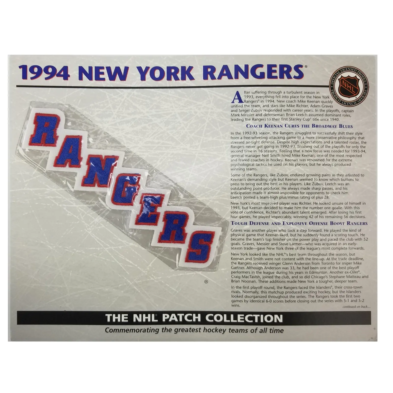 Willabee & Ward NHL Patch Collection Greatest Teams Of All Time With Stat Card - Image 4
