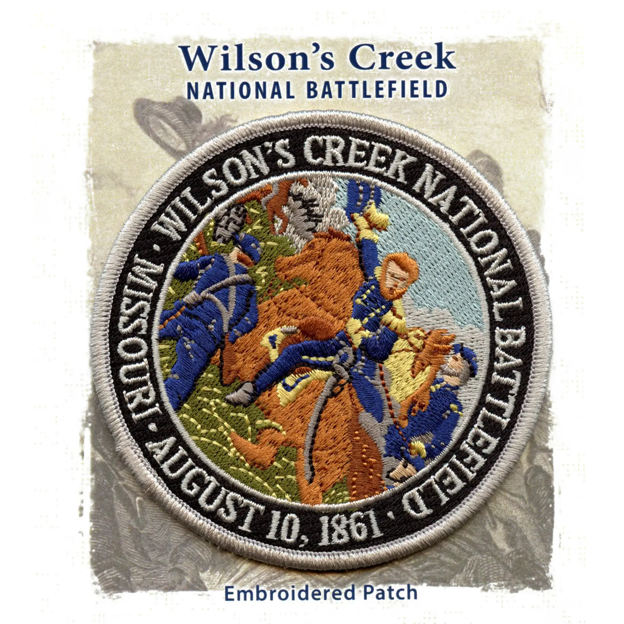 Wilsons Creek Missouri Patch Historic National Battlefield Embroidered Iron On - Image 2