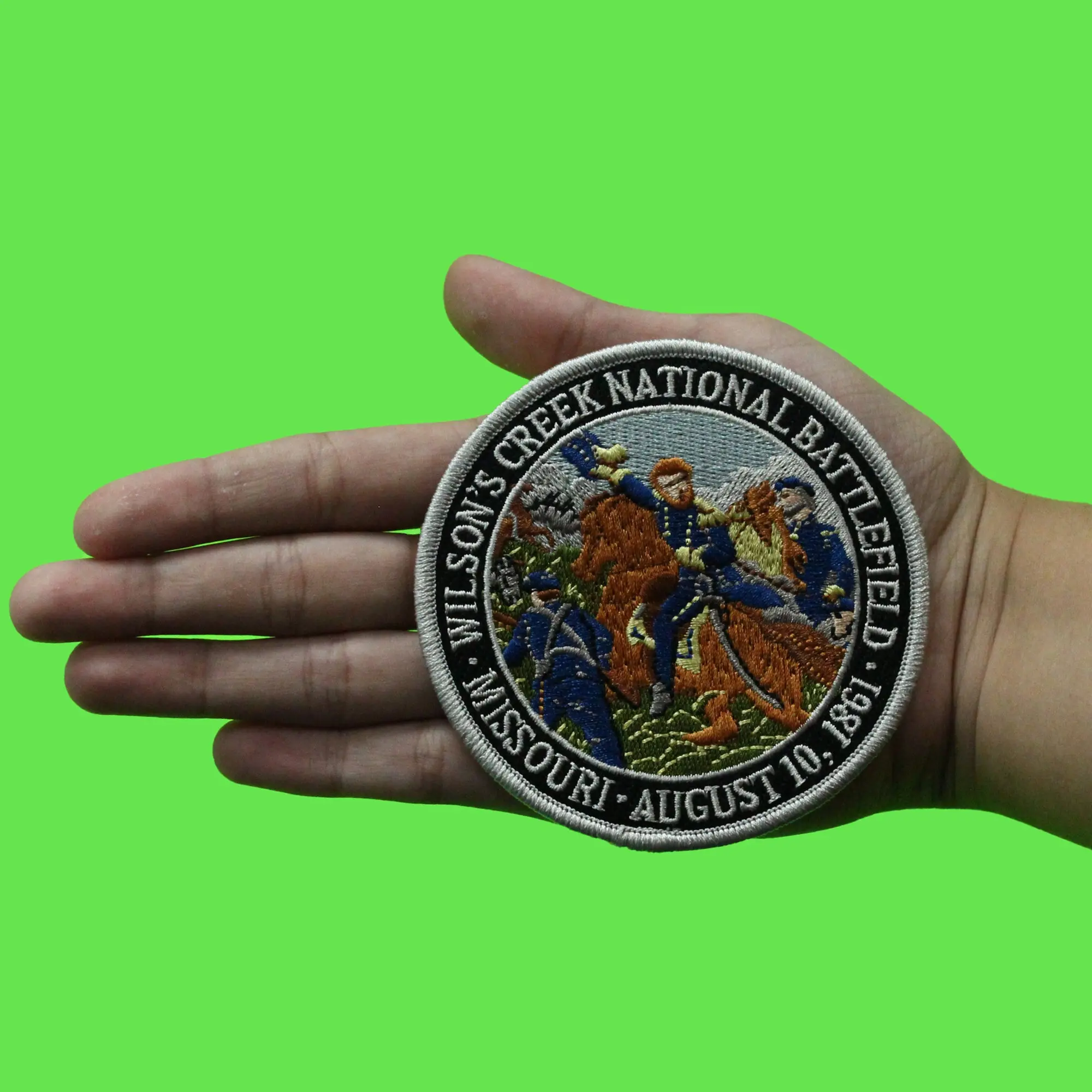 Wilsons Creek Missouri Patch Historic National Battlefield Embroidered Iron On - Image 3