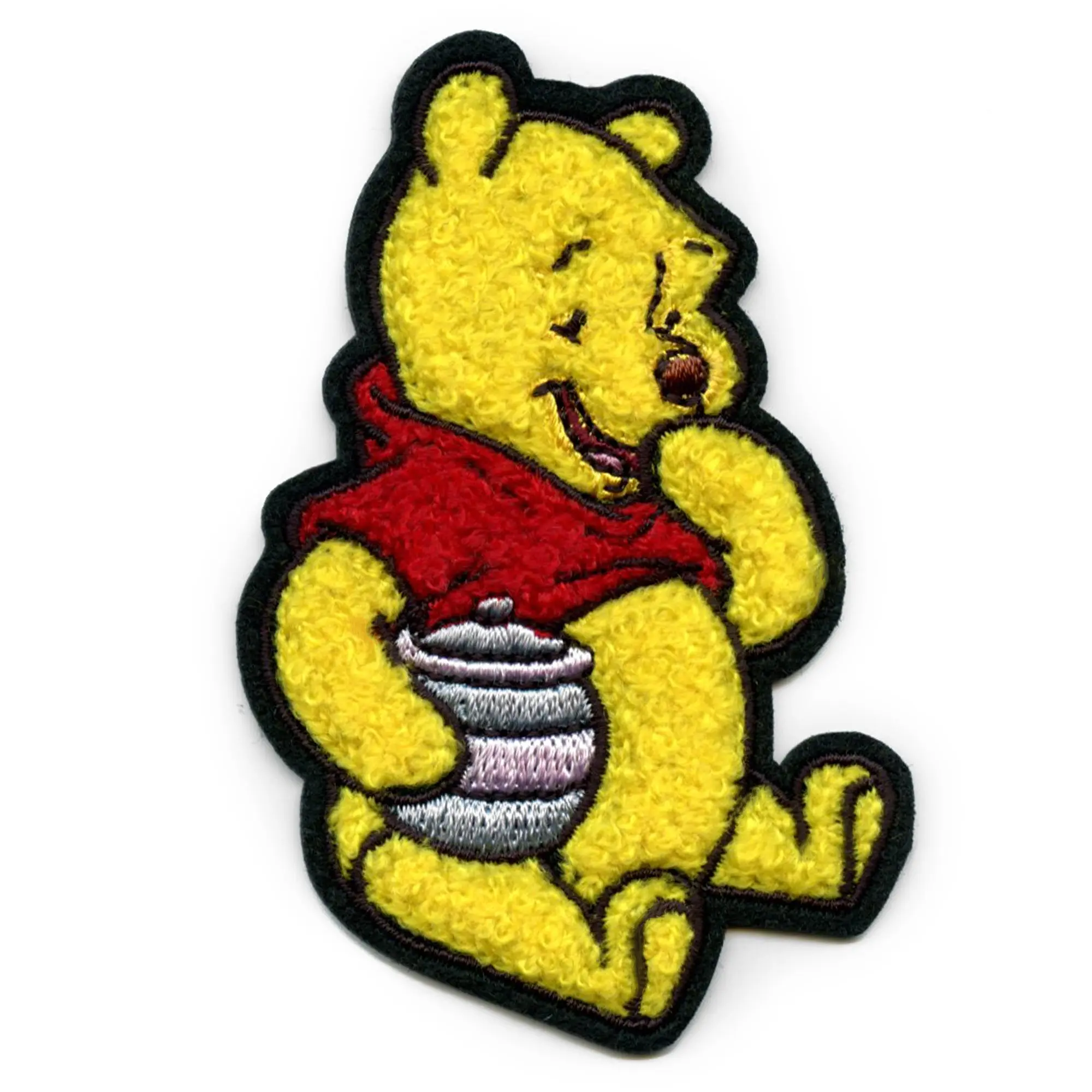 Winnie The Pooh Eating Honey Patch Disney Kids Chenille Iron On