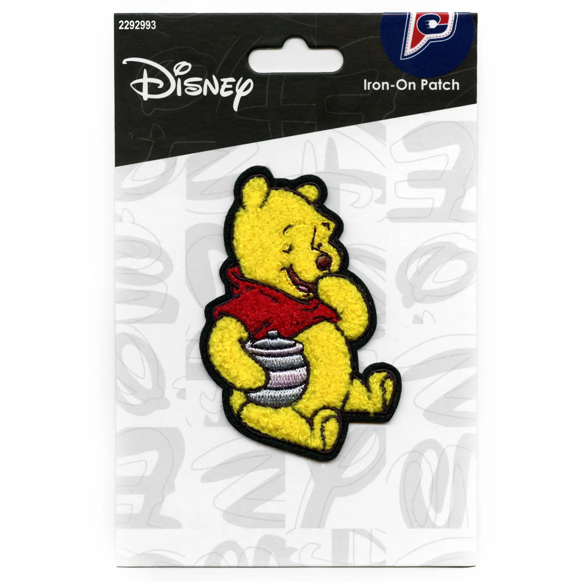 Winnie The Pooh Eating Honey Patch Disney Kids Chenille Iron On - Image 2