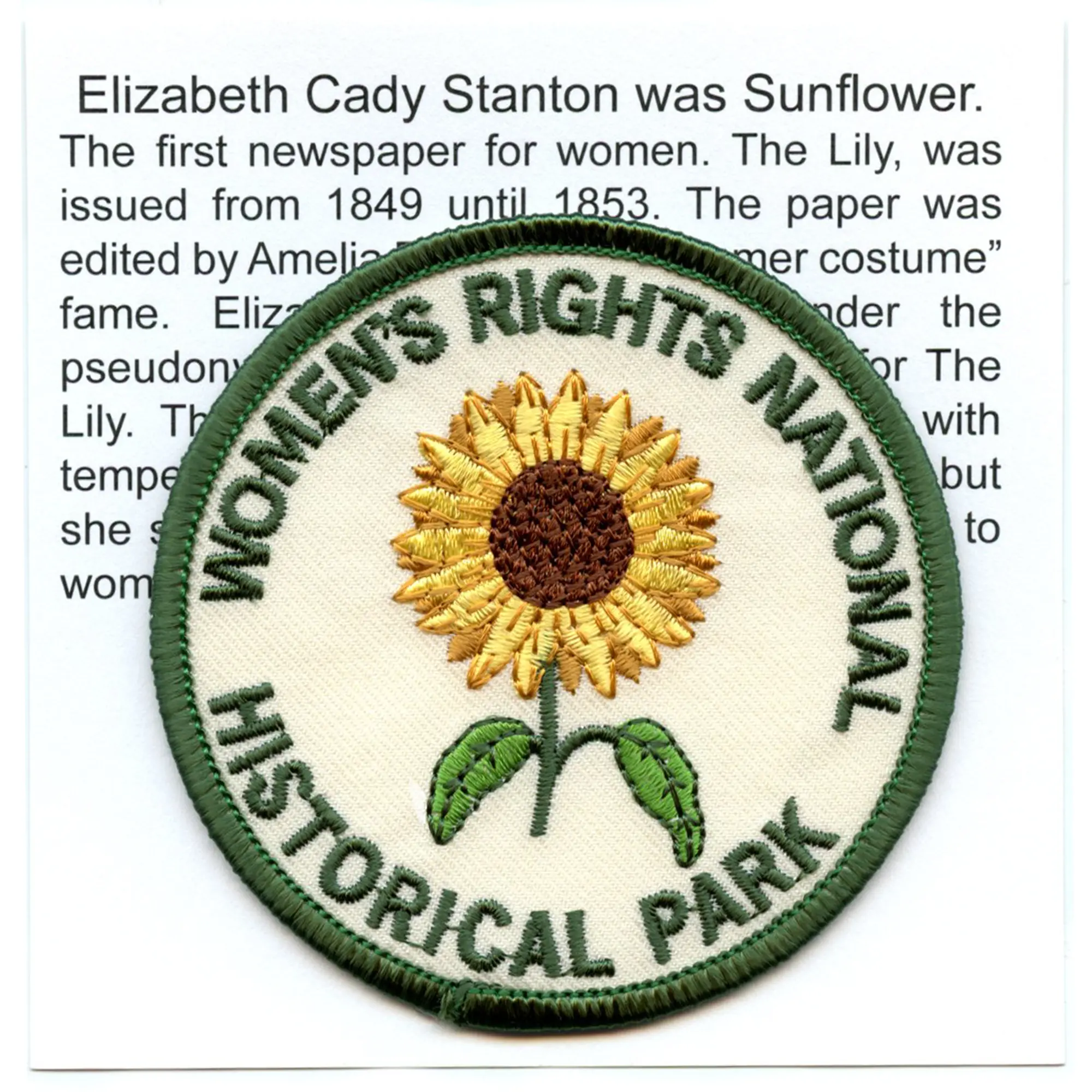 Women Rights National Park Patch Historical Travel Souvenir Embroidered Iron On - Image 2