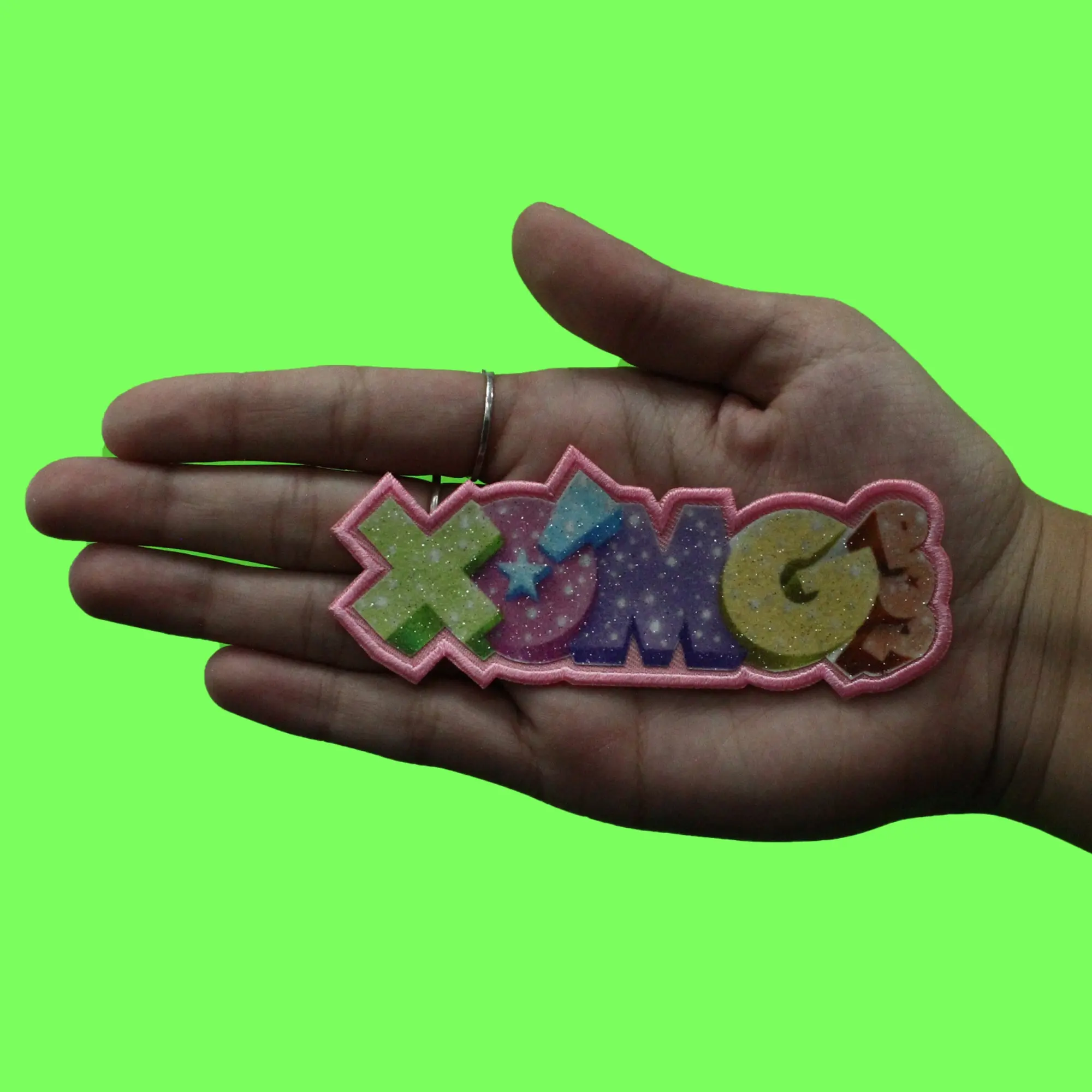 XOMG Pop Secondary Logo Patch Pink Dance Girls Applique Iron On - Image 3