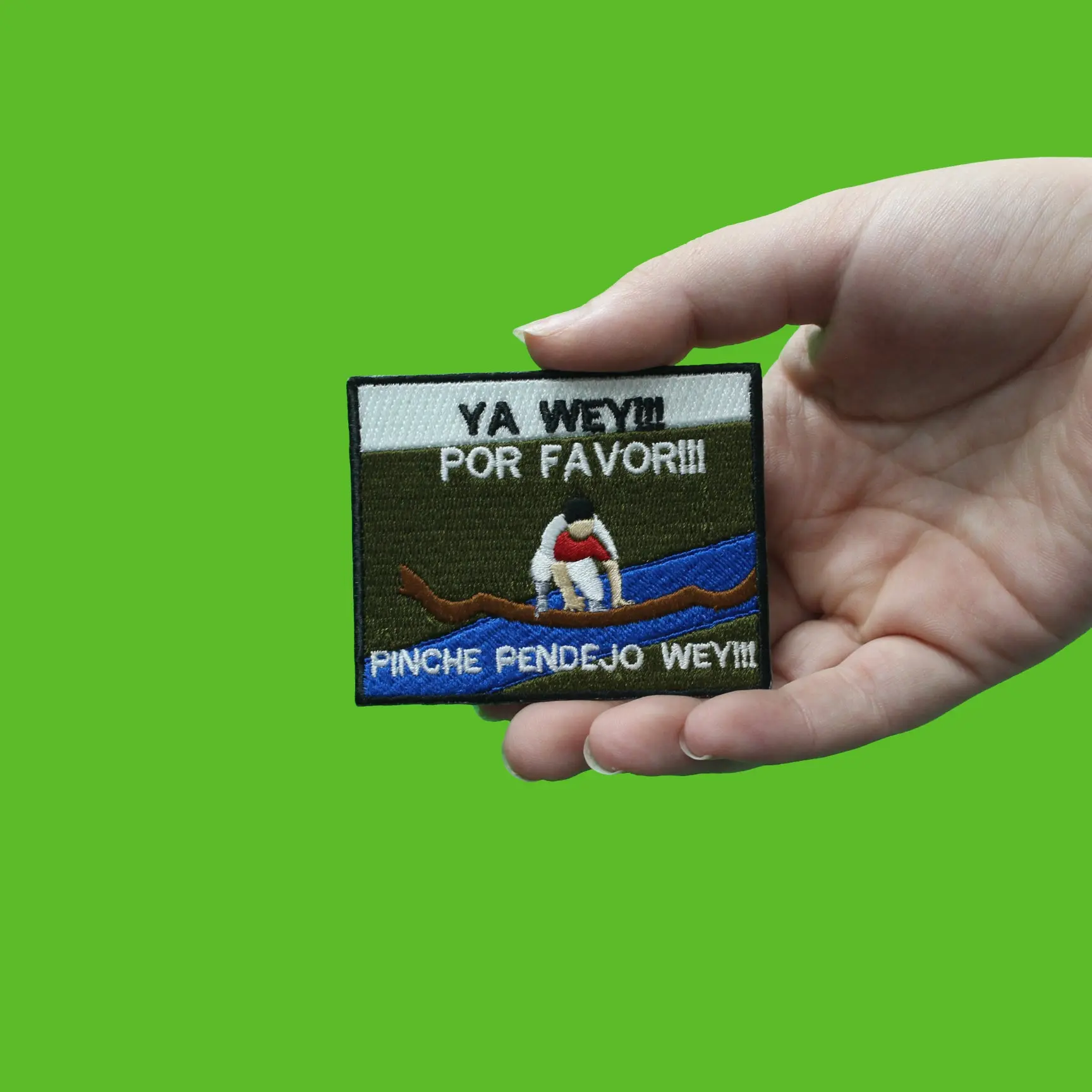 Ya Wey Por Favor Funny Hispanic Expression Embroidered Iron On Patch - Image 2