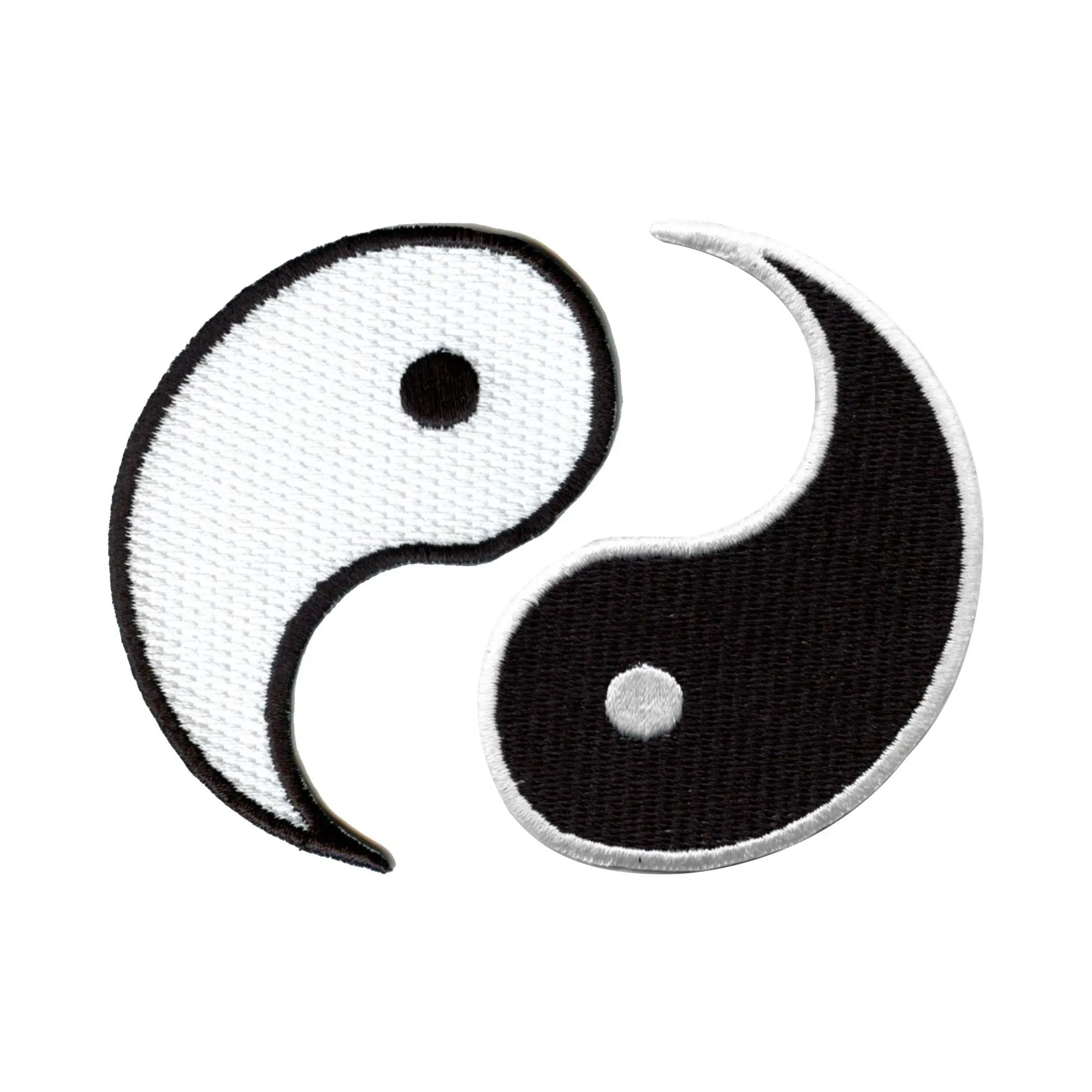Yin Yang Symbol Set Embroidered Iron On Patch