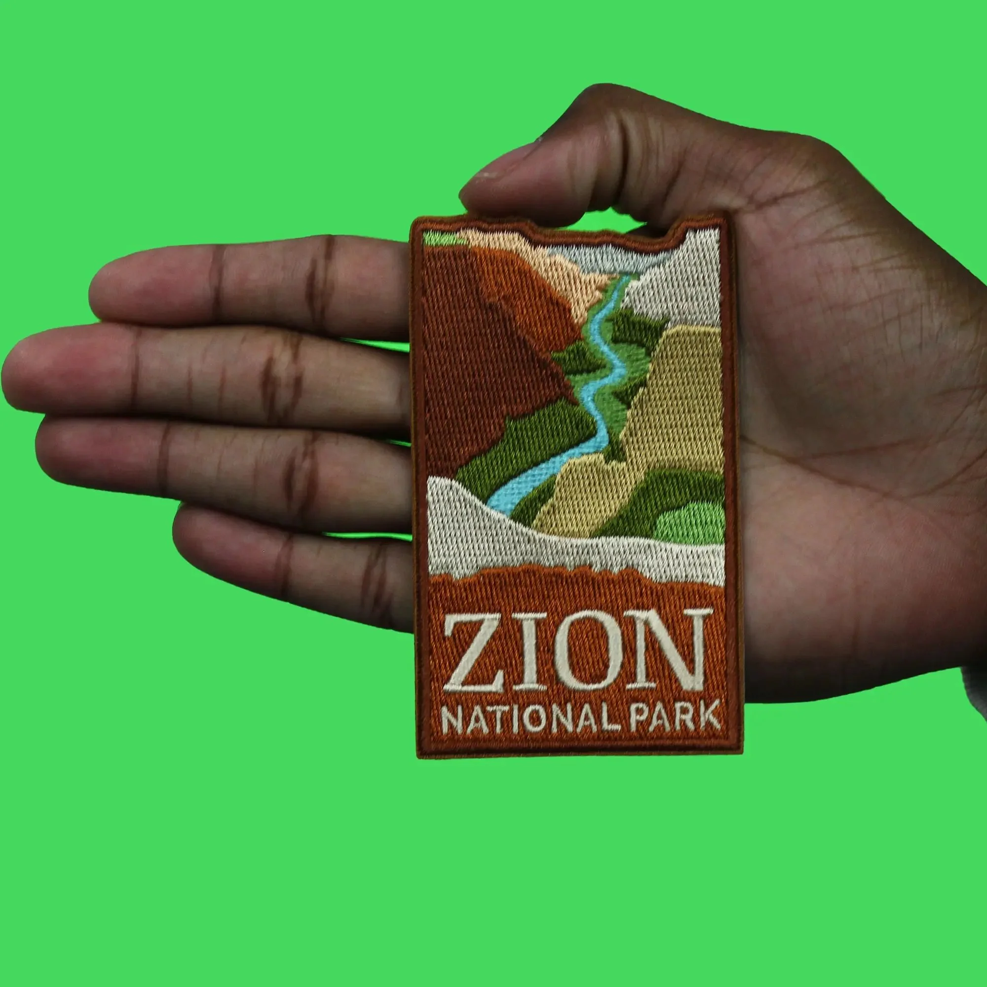 Zion National Park Travel Patch Utah Canyon Embroidered Iron On - Image 3