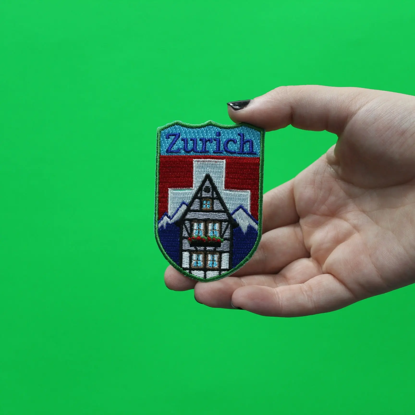 Zurich Switzerland Shield Embroidered Iron On Patch - Image 2