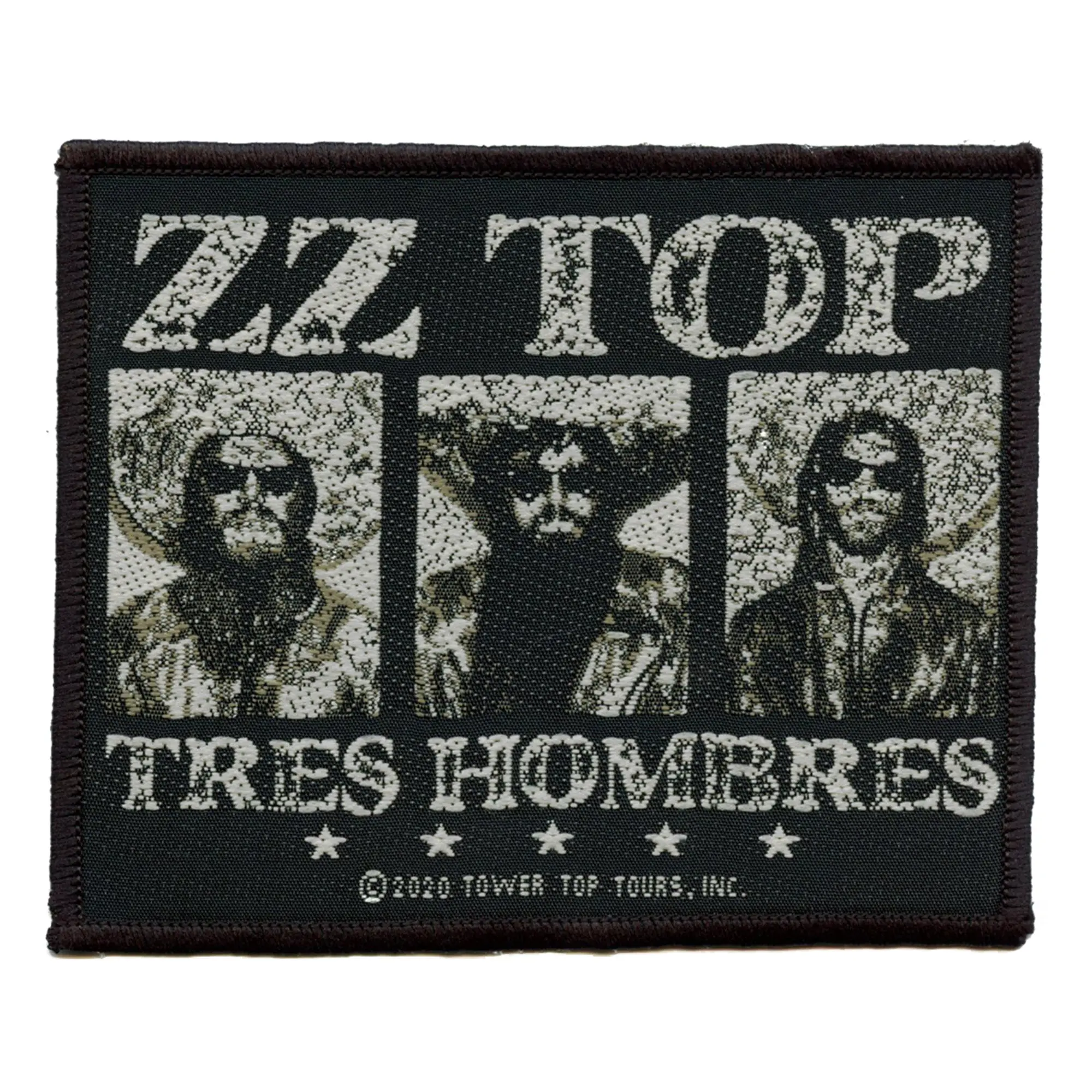 ZZ Top Tres Hombres Patch Classic Rock Band Woven Sew On